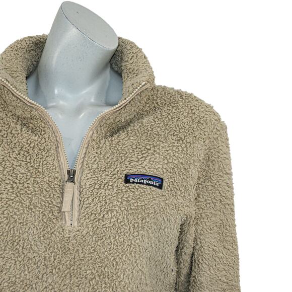 Patagonia Women's Los Gatos Fleece 1/4 Zip Sweater jacket in ELKH size Medium - Picture 8 of 10